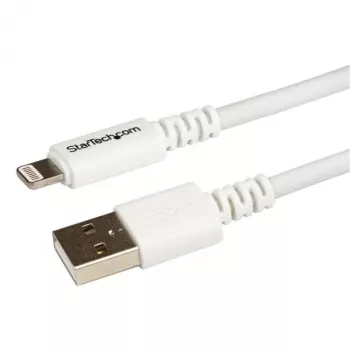 StarTech.com USBLT3MW USB į Lightning laidas 3 m (10 pėdų) – ilgas iPhone/iPad/iPod įkrovimo ir sinchronizavimo laidas, Apple MFi sertifikuotas, baltas