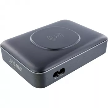 Nešiojama baterija InLine Qi Powerstation Multiport, 20 V