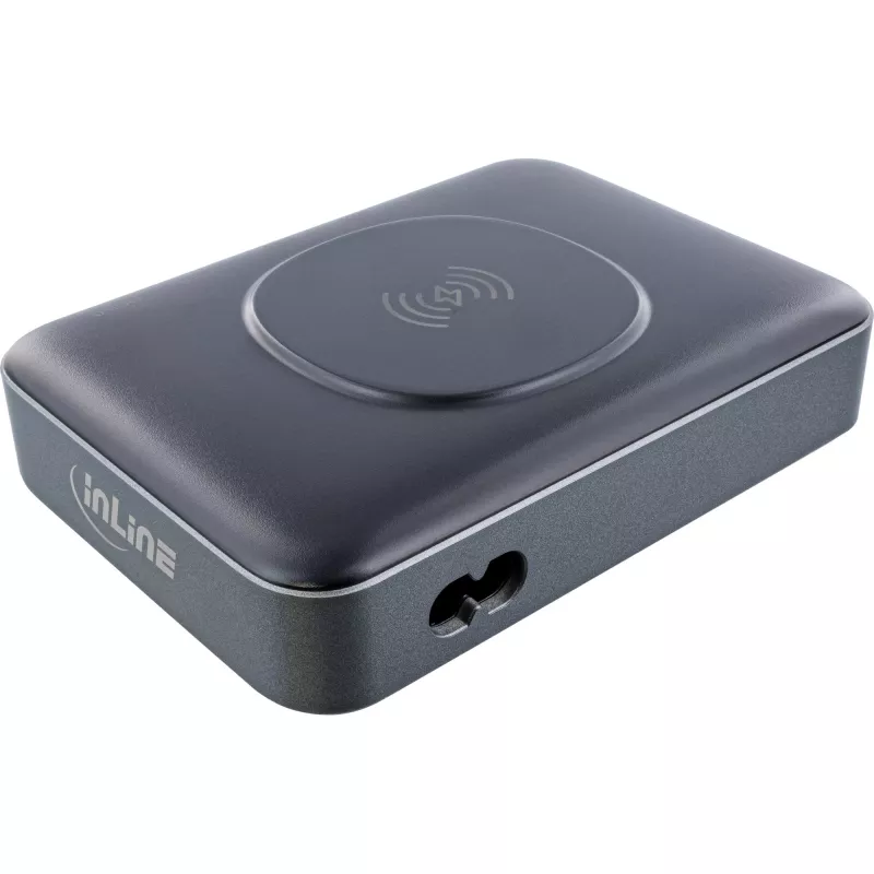 Nešiojama baterija InLine Qi Powerstation Multiport, 20 V