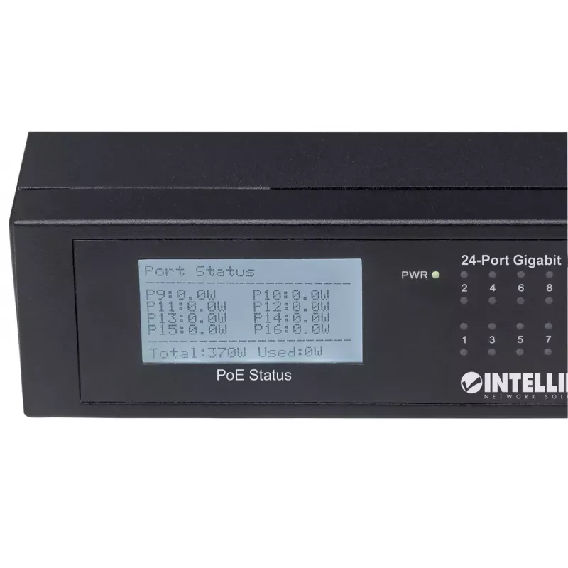 Nevaldomas jungiklis Intellinet 24 prievadų Gigabit Ethernet PoE+ 561242