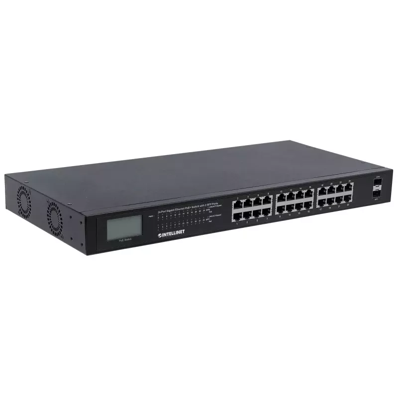 Nevaldomas jungiklis Intellinet 24 prievadų Gigabit Ethernet PoE+ 561242