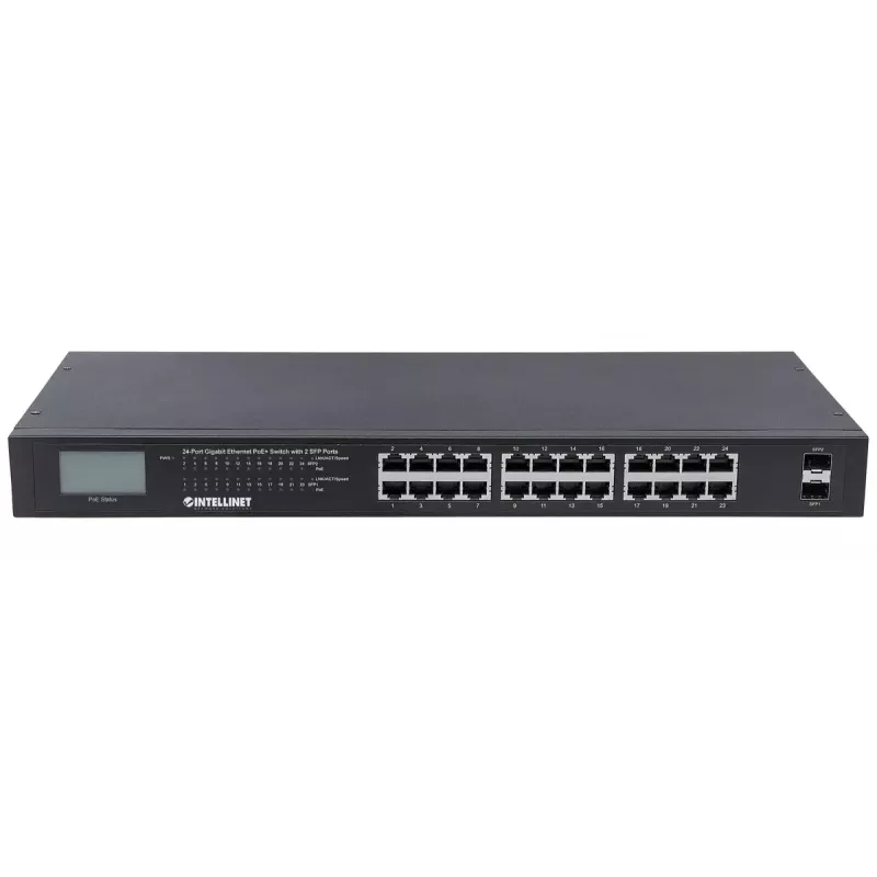 Nevaldomas jungiklis Intellinet 24 prievadų Gigabit Ethernet PoE+ 561242