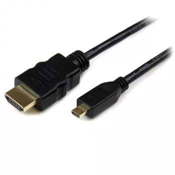 StarTech.com 3m Micro HDMI į HDMI laidas su Ethernet - 4K 30Hz vaizdas - patvarus didelės spartos Micro HDMI Type-D į HDMI 1.4 adapterio laidas - UHD HDMI monitoriams/TV/ekranams - M/M