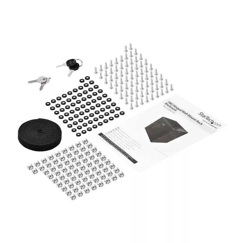 StarTech.com 4-Post 18U sieninis tinklo spintos korpusas su 1U lentyna, 19 colių
