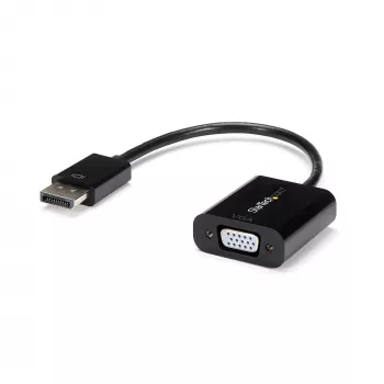 StarTech.com DisplayPort į VGA adapteris - aktyvus DP į VGA keitiklis - 1080p vaizdas - DP/DP++ šaltinis į VGA monitoriaus kabelio adapteris - DP į VGA adapteris kištukas skaitmeninis į analoginį - DP 1.2 į VGA