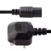 StarTech.com 10ft (3m) JK maitinimo laidas, 18AWG, BS 1363 į C13, 10A 250V, juodas, pakaitinis kintamosios srovės laidas, virdulio laidas / JK maitinimo laidas, kompiuterio maitinimo laidas, TV/monitoriaus maitinimo laidas