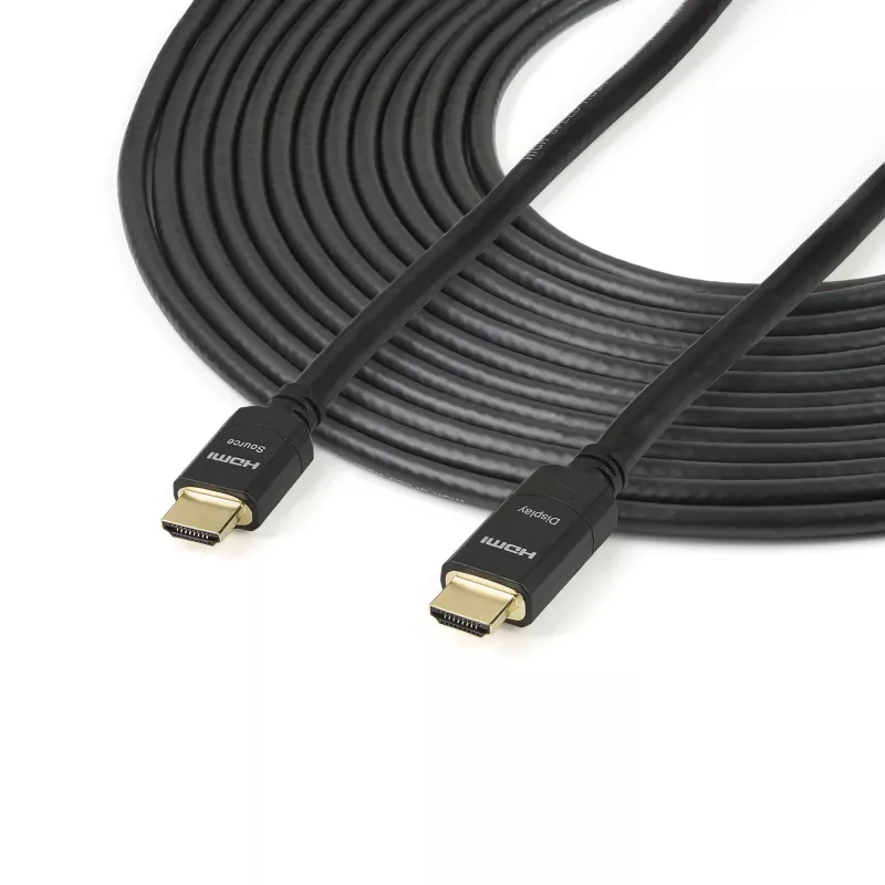StarTech.com 66ft (20m) aktyvus HDMI kabelis - 4K didelės spartos HDMI kabelis su Ethernet - CL2 sertifikuotas montavimui sienoje - 4K 30Hz vaizdas - HDMI 1.4 laidas - HDMI monitoriui, projektoriui, TV, ekranui