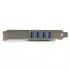 StarTech.com 4 prievadų PCI Express PCIe SuperSpeed USB 3.0 valdiklio kortelė su UASP - SATA maitinimu