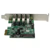 StarTech.com 4 prievadų PCI Express PCIe SuperSpeed USB 3.0 valdiklio kortelė su UASP - SATA maitinimu