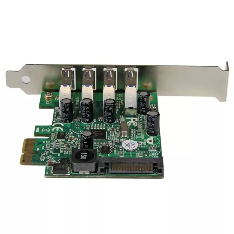 StarTech.com 4 prievadų PCI Express PCIe SuperSpeed USB 3.0 valdiklio kortelė su UASP - SATA maitinimu