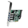 StarTech.com 4 prievadų PCI Express PCIe SuperSpeed USB 3.0 valdiklio kortelė su UASP - SATA maitinimu