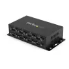 StarTech.com 8 prievadų USB į DB9 RS232 nuoseklus adapterio šakotuvas – pramoninis, tvirtinamas ant DIN bėgio ir sienos