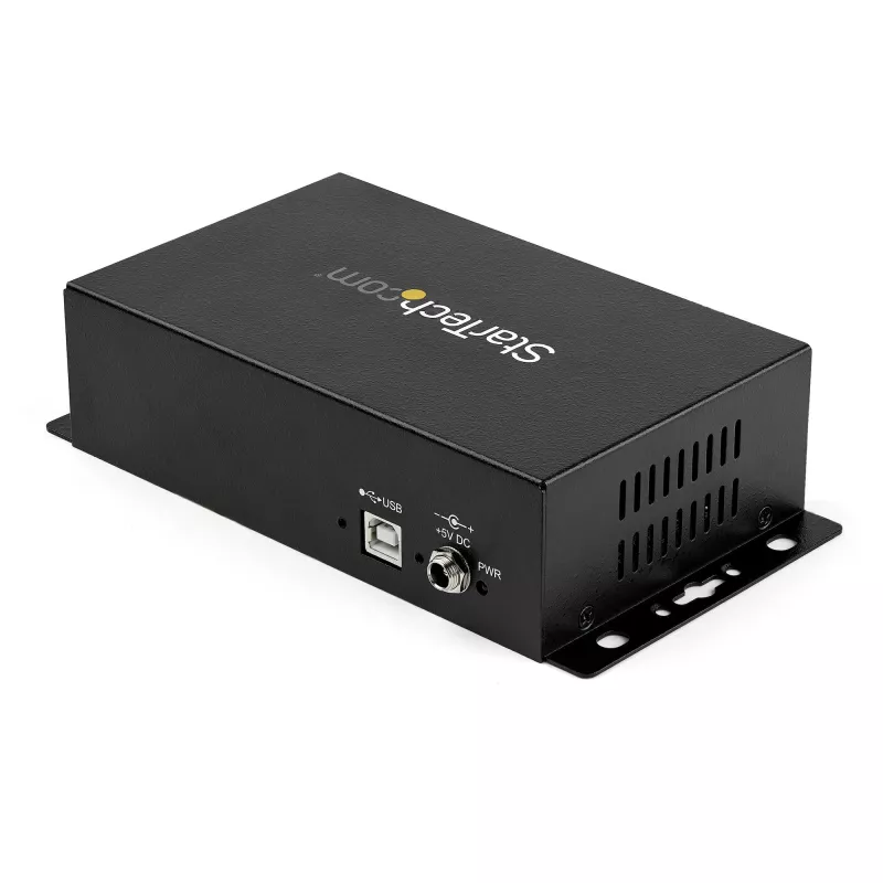 StarTech.com 8 prievadų USB į DB9 RS232 nuoseklus adapterio šakotuvas – pramoninis, tvirtinamas ant DIN bėgio ir sienos