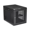 StarTech.com 4-Post 12U sieninis tinklo spintelis su 1U lentyna, 19 colių, šarnyrinis sieninis serverio stovas duomenų / AV / elektronikos / kompiuterių įrangai, lankstus ventiliuojamas stovo korpusas