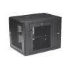 StarTech.com 4-Post 12U sieninis tinklo spintelis su 1U lentyna, 19 colių, šarnyrinis sieninis serverio stovas duomenų / AV / elektronikos / kompiuterių įrangai, lankstus ventiliuojamas stovo korpusas