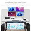 StarTech.com 4 prievadų KM jungiklis su pelės perjungimu, USB jungiklis klaviatūrai/pelytei, 3,5 mm/USB garsui, išorinių įrenginių dalijimuisi 4 kompiuteriams, atitinkantis TAA