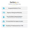StarTech.com 4 prievadų KM jungiklis su pelės perjungimu, USB jungiklis klaviatūrai/pelytei, 3,5 mm/USB garsui, išorinių įrenginių dalijimuisi 4 kompiuteriams, atitinkantis TAA