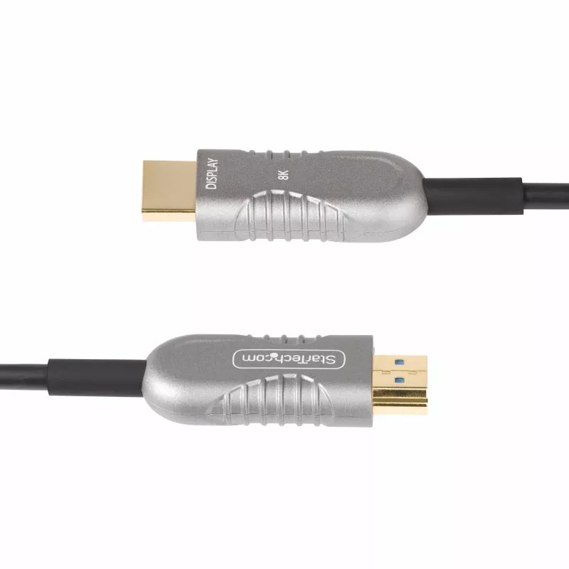 StarTech.com 50 pėdų (15,2 m) HDMI 2.1 hibridinis aktyvus optinis kabelis (AOC), CMP, plenumo klasė, 8K itin didelės spartos HDMI 2.1/2.0 šviesolaidinis kabelis, 48Gbps, 8K 60Hz/4K 120Hz, HDR10+/FRL/TMDS/eARC