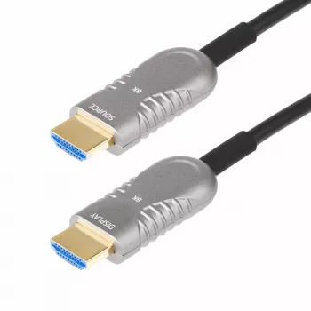 StarTech.com 100ft (30,4m) HDMI 2.1 hibridinis aktyvus optinis kabelis (AOC), CMP, plenumo, 8K itin didelės spartos HDMI 2.1/2.0 šviesolaidinis kabelis, 48Gbps, 8K 60Hz/4K 120Hz, HDR10+/FRL/TMDS/eARC