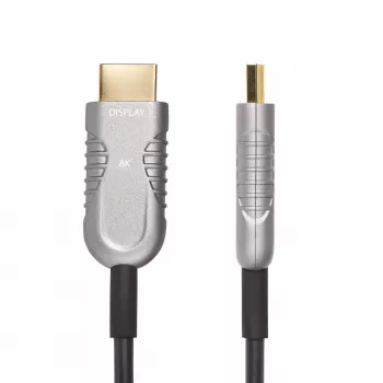 StarTech.com 100ft (30,4m) HDMI 2.1 hibridinis aktyvus optinis kabelis (AOC), CMP, plenumo, 8K itin didelės spartos HDMI 2.1/2.0 šviesolaidinis kabelis, 48Gbps, 8K 60Hz/4K 120Hz, HDR10+/FRL/TMDS/eARC