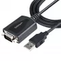 StarTech.com 3ft (1m) USB į Serial kabelis su COM prievado išlaikymu, DB9 vyriškas RS232 į USB keitiklis, USB į Serial adapteris PLC/Spausdintuvui/Skaneriui, Prolific mikroschema, Windows/Mac