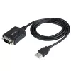 StarTech.com 3ft (1m) USB į Serial kabelis su COM prievado išlaikymu, DB9 vyriškas RS232 į USB keitiklis, USB į Serial adapteris PLC/Spausdintuvui/Skaneriui, Prolific mikroschema, Windows/Mac