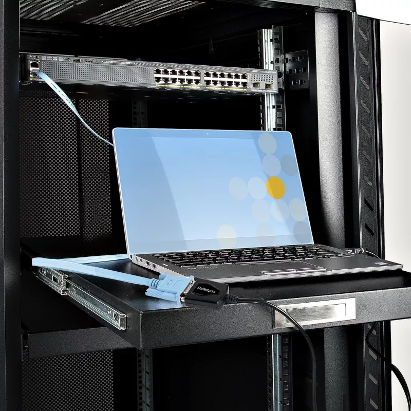 StarTech.com 3ft (1m) USB į Serial kabelis su COM prievado išlaikymu, DB9 vyriškas RS232 į USB keitiklis, USB į Serial adapteris PLC/Spausdintuvui/Skaneriui, Prolific mikroschema, Windows/Mac