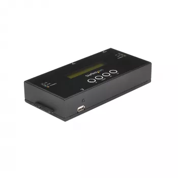 StarTech.com 1:1 nepriklausomas kietųjų diskų kopijavimo ir trynimo įrenginys, SAS ir SATA HDD/SSD klonuotojas/kopijuoklis, LCD ekranas, TAA atitinkantis