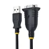 StarTech.com 1 m USB į RS232 kabelis, DB9 vyriškas, Prolific IC, USB į COM prievadą, PLC/spausdintuvui/skeneriui/jungikliui