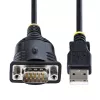 StarTech.com 1 m USB į RS232 kabelis, DB9 vyriškas, Prolific IC, USB į COM prievadą, PLC/spausdintuvui/skeneriui/jungikliui