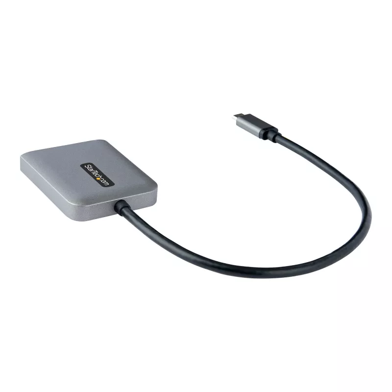 StarTech.com USB-C į Dual HDMI MST HUB – Dvigubas HDMI 4K 60Hz – USB Type C kelių monitorių adapteris nešiojamam kompiuteriui su 30 cm kabeliu – DP 1.4 Multi-Stream Transport šakotuvas – USB-C į HDMI skirstytuvas