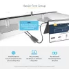 StarTech.com USB-C į Dual HDMI MST HUB – Dvigubas HDMI 4K 60Hz – USB Type C kelių monitorių adapteris nešiojamam kompiuteriui su 30 cm kabeliu – DP 1.4 Multi-Stream Transport šakotuvas – USB-C į HDMI skirstytuvas