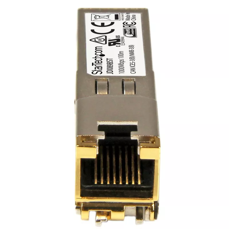 StarTech.com JD089BST SFP imtuvas-siųstuvas, suderinamas su HP JD089B, 10/100/1000BASE-TX, 1000BASE-T, RJ45 varis, Gigabit Ethernet, 100 m