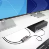 StarTech.com 2 prievadų DisplayPort MST šakotuvas, dviguba 4K 60Hz, DP į 2x DisplayPort monitorių adapteris, DP 1.4 kelių monitorių vaizdo adapteris, 30 cm įmontuotas kabelis, maitinamas per USB, tik Windows