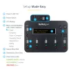 „StarTech.com“ USB atmintinių kopijavimo ir ištrynimo įrenginys 1→5, nepriklausomas, 1,5 GB/min, LCD