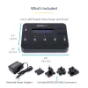 „StarTech.com“ USB atmintinių kopijavimo ir ištrynimo įrenginys 1→5, nepriklausomas, 1,5 GB/min, LCD