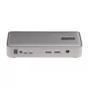 StarTech.com dviejų nešiojamųjų kompiuterių USB-C KVM stotelė, dviejų monitorių 4K 60Hz DisplayPort dokas, 5 prievadų USB šakotuvas, GbE, 90W/45W maitinimo tiekimas dviem nešiojamiesiems, Windows/Mac, 2 pagrindinių kompiuterių KVM dokas - TAA
