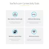 StarTech.com dviejų nešiojamųjų kompiuterių USB-C KVM stotelė, dviejų monitorių 4K 60Hz DisplayPort dokas, 5 prievadų USB šakotuvas, GbE, 90W/45W maitinimo tiekimas dviem nešiojamiesiems, Windows/Mac, 2 pagrindinių kompiuterių KVM dokas - TAA