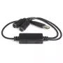 StarTech.com USB į PS/2 adapteris – klaviatūrai ir pelei, 0,435 m, juodas, 1× USB A, 2× DIN 6, 46 g