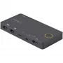 StarTech.com 2 prievadų hibridinis USB-A + HDMI ir USB-C KVM jungiklis – vienas 4K 60Hz HDMI 2.0 monitorius – kompaktiškas stalinis ir/ar nešiojamojo kompiuterio HDMI KVM jungiklis – USB magistralės maitinimas – suderinamas su Thunderbolt 3