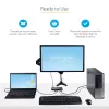 StarTech.com 2 prievadų hibridinis USB-A + HDMI ir USB-C KVM jungiklis – vienas 4K 60Hz HDMI 2.0 monitorius – kompaktiškas stalinis ir/ar nešiojamojo kompiuterio HDMI KVM jungiklis – USB magistralės maitinimas – suderinamas su Thunderbolt 3
