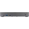StarTech.com USB-C ir USB-A dokas - hibridinė universali trijų monitorių nešiojamojo kompiuterio dokavimo stotelė su DisplayPort ir HDMI 4K 60Hz - 85W galios tiekimas, 6x USB šakotuvas, GbE, garsas - USB 3.1 Gen 2 10Gbps - TAA