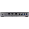 StarTech.com USB-C ir USB-A dokas - hibridinė universali trijų monitorių nešiojamojo kompiuterio dokavimo stotelė su DisplayPort ir HDMI 4K 60Hz - 85W galios tiekimas, 6x USB šakotuvas, GbE, garsas - USB 3.1 Gen 2 10Gbps - TAA