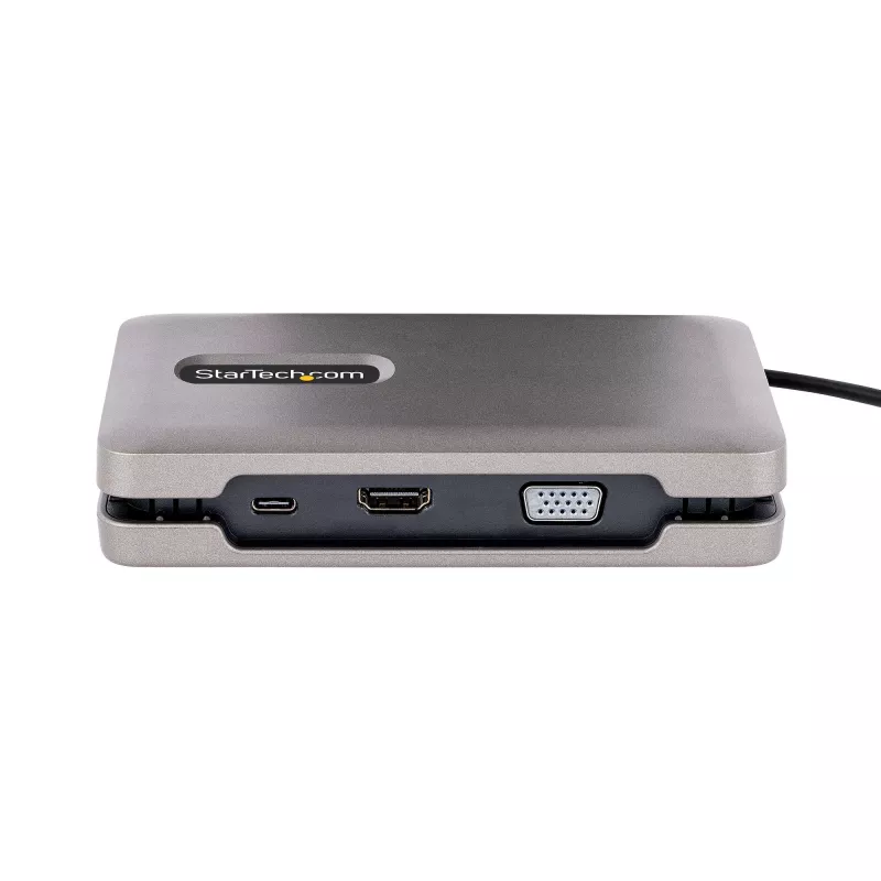StarTech.com USB-C kelių monitorių kelių prievadų adapteris iki 4K 60Hz USB-C DP Alt Mode vaizdo išvestis ir HDMI 2.0 arba 1080p VGA, 100W PD perdavimas, USB Type C mini dokas, USB-C dokavimo stotelė, MST centras