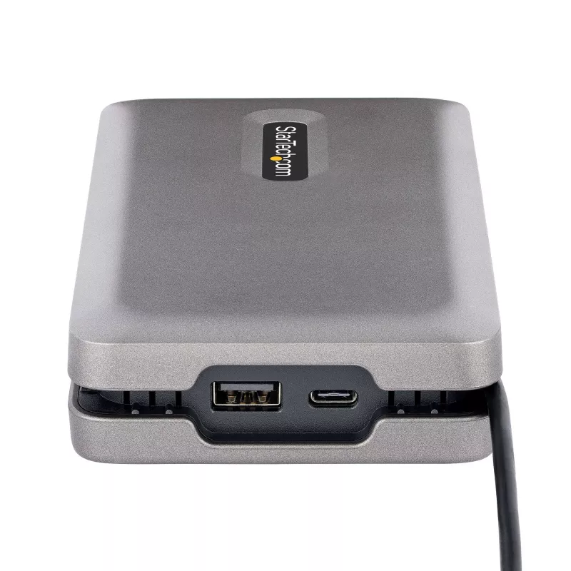 StarTech.com USB-C kelių monitorių kelių prievadų adapteris iki 4K 60Hz USB-C DP Alt Mode vaizdo išvestis ir HDMI 2.0 arba 1080p VGA, 100W PD perdavimas, USB Type C mini dokas, USB-C dokavimo stotelė, MST centras