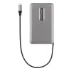 StarTech.com USB-C kelių monitorių kelių prievadų adapteris iki 4K 60Hz USB-C DP Alt Mode vaizdo išvestis ir HDMI 2.0 arba 1080p VGA, 100W PD perdavimas, USB Type C mini dokas, USB-C dokavimo stotelė, MST centras