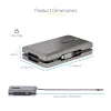 StarTech.com USB-C kelių monitorių kelių prievadų adapteris iki 4K 60Hz USB-C DP Alt Mode vaizdo išvestis ir HDMI 2.0 arba 1080p VGA, 100W PD perdavimas, USB Type C mini dokas, USB-C dokavimo stotelė, MST centras