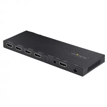 StarTech.com 4 prievadų HDMI skirstytuvas su įmontuotu keitikliu, 4K 60Hz, HDMI 2.0, 1 į 4, 3,5 mm / optinis garsas