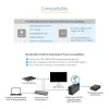 StarTech.com Thunderbolt 4 Dock, 96W maitinimas, vienas 8K / du monitoriai 4K 60Hz, 3xTB4/USB4 prievadai, 4xUSB-A, SD, GbE, Thunderbolt 4 dokų stotelė, skirta Windows arba TB3 MacBook, 0,8 m kabelis