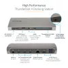 StarTech.com Thunderbolt 4 Dock, 96W maitinimas, vienas 8K / du monitoriai 4K 60Hz, 3xTB4/USB4 prievadai, 4xUSB-A, SD, GbE, Thunderbolt 4 dokų stotelė, skirta Windows arba TB3 MacBook, 0,8 m kabelis